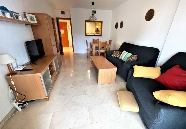 Amplia sala de estar del apartamento vacacional de Alicante