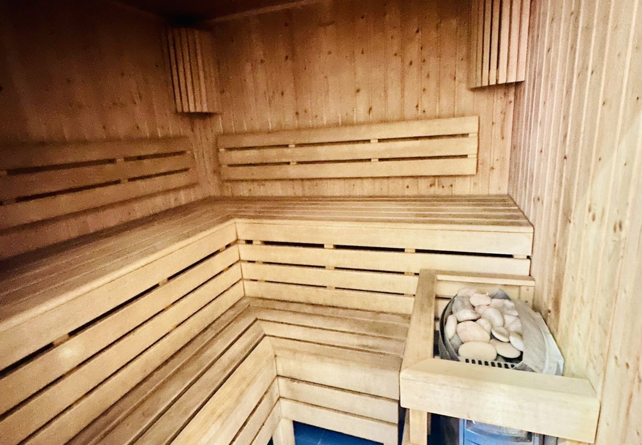 Sala de sauna del apartamento de alquiler vacacional en Alicante