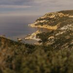 Paisaje montañoso del valle de Guadalest en la Costa Blanca
