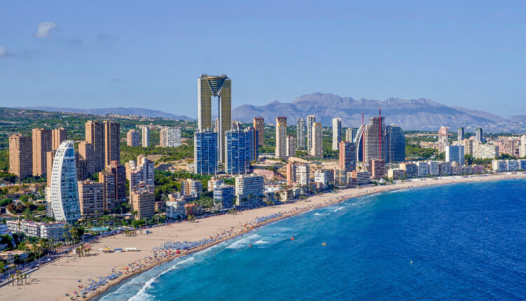 vista panorámica de benidorm