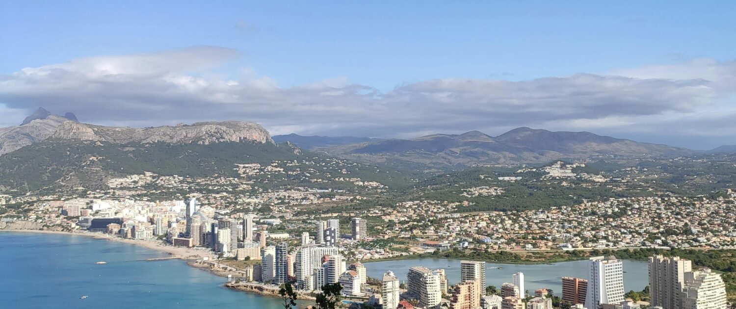 Coastal and Mediterranean views of the Costa Blanca from Serra Gelada