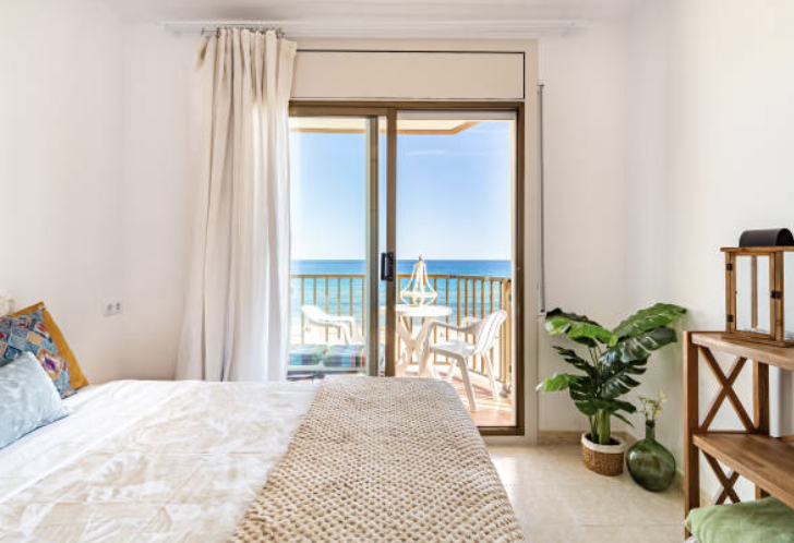 vistas al mar desde habitación