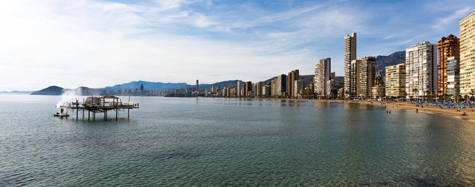 Playa de Levante de Benidorm vista desde la Cruz de Benidorm