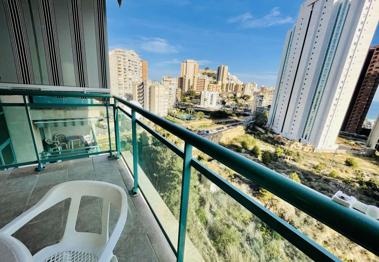 Outside balcony of the holiday rental flat in Alicante