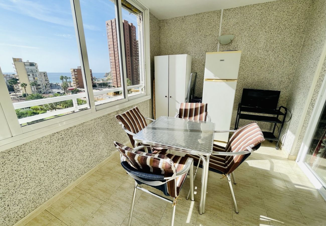 Indoor terrace of holiday flat with sea view