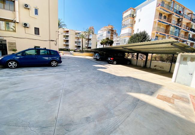 Private parking of the holiday flat in Benidorm